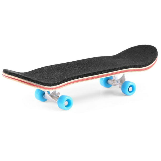 Starter Edition Mini Finger Skateboard ?Complete Maple Wooden Professional Finger Board Ultimate Sport Training Props in Light Brown with Ball Bearings 